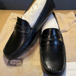Authentic Gucci Men’s Interlocking G Drivers Core black size 7.5 G